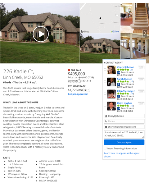 zillow.com real estate listing